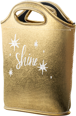 Venti Metallic Neoprene Lunch Bag - Lunch Boxes & Totes (500x500), Png Download