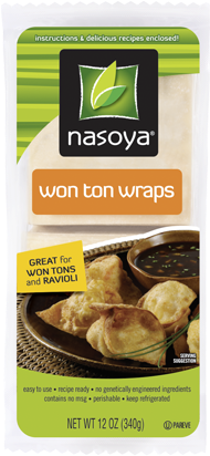 Nasoya Products Used In This Recipe - Nasoya Wonton Wrappers (344x412), Png Download