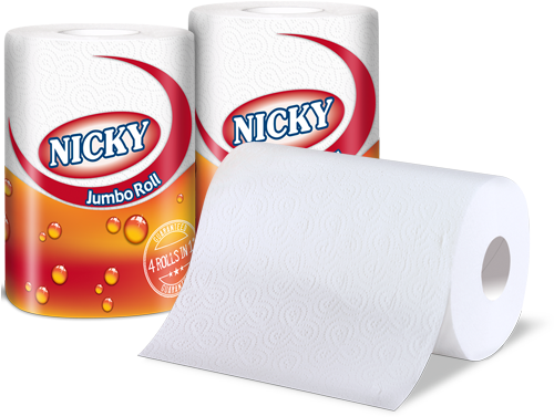 One Roll And Many Uses - Nicky Elite Toilet Rolls - 3ply Blue - 40 Pack (568x403), Png Download