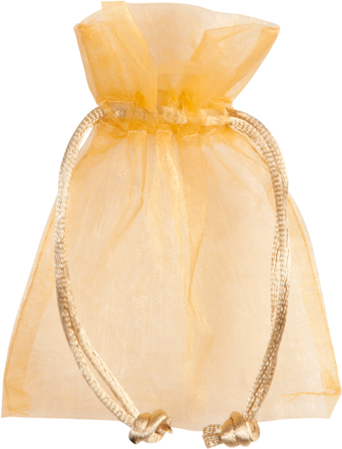 Bag, Gift Bag, Organza, 7x10cm, Gold - Zak, Geschenkzak, Organza, 7x10cm, Goud (640x640), Png Download