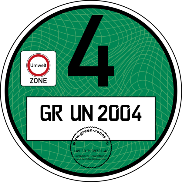 The Environmental Badge For Fine Particles Has Been - Bollino Euro 4 (600x600), Png Download