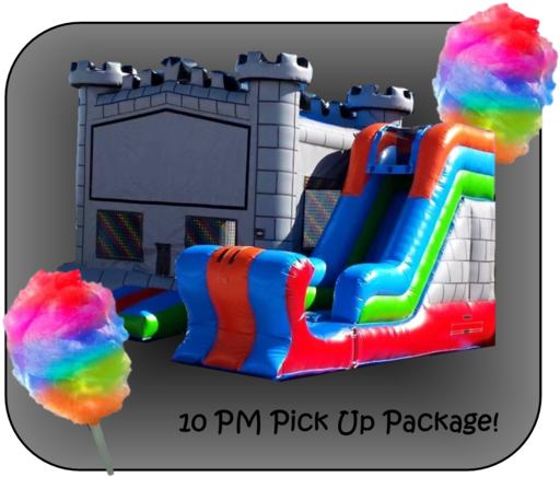 Late Knights Glow Party Package - Beam Bouncy Castles (554x480), Png Download