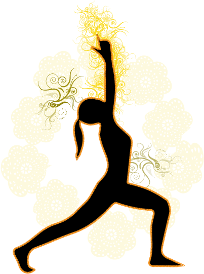Warrior 1 Yoga Pose - Solar Plexus Yoga Postures (500x560), Png Download