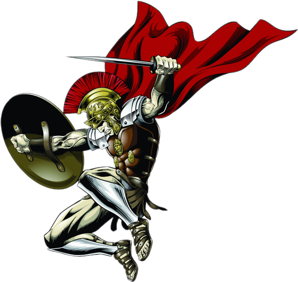 Warrior Silhouette - Illustration (792x612), Png Download