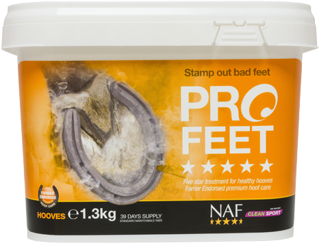 Profeet Powder - Naf Pro Feet Powder Hoof Supplement - Clear (500x500), Png Download