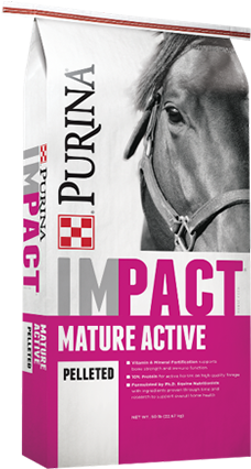 Impact Mature Active Pelleted Horse Feed Provides The - Purina Mills (300x430), Png Download