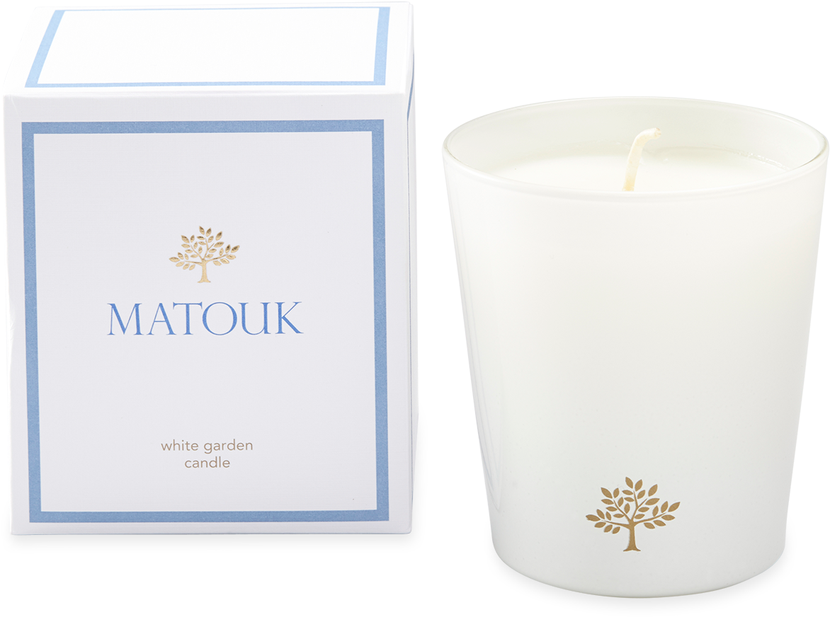 White Garden Candle - Candle (1500x1382), Png Download