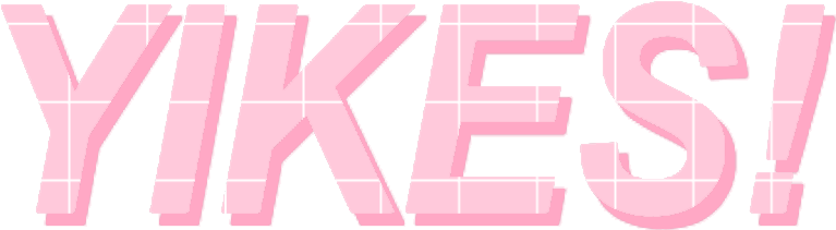 💖✨🕊 - Black Yikes (797x232), Png Download