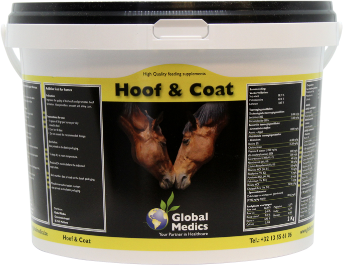 Hoof Coat - Hoof&coat Horses Powder (800x800), Png Download