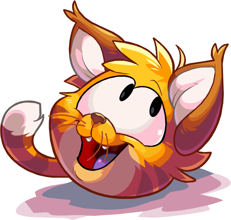 Cat Puffle Doing Talent - Tabby Cat Puffle (924x903), Png Download