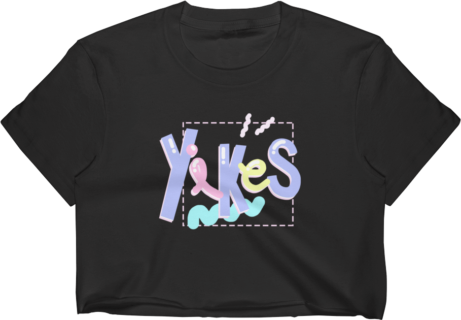 "yikes" Crop Tops - Crop Top (1000x1000), Png Download