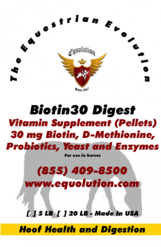 Biotin30 Digest Hoof Supplement Pellets 20 Lb - False Digest Plus 5 Lbs (500x500), Png Download
