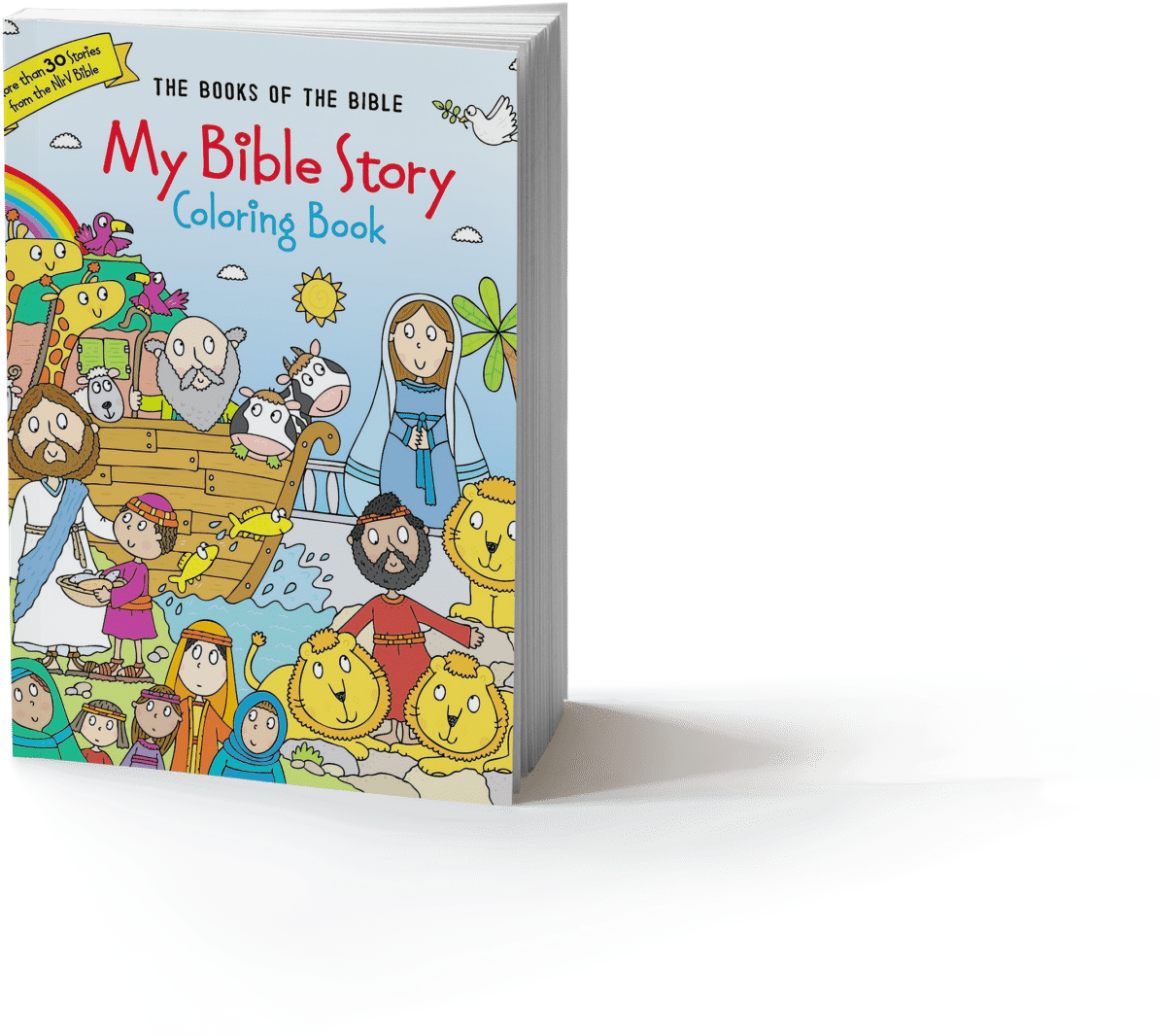 Book-mockup - My Bible Story Coloring Book: The Books (1800x1334), Png Download