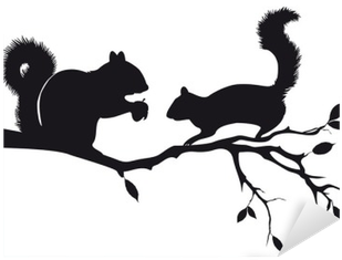 Squirrels Vector (400x400), Png Download