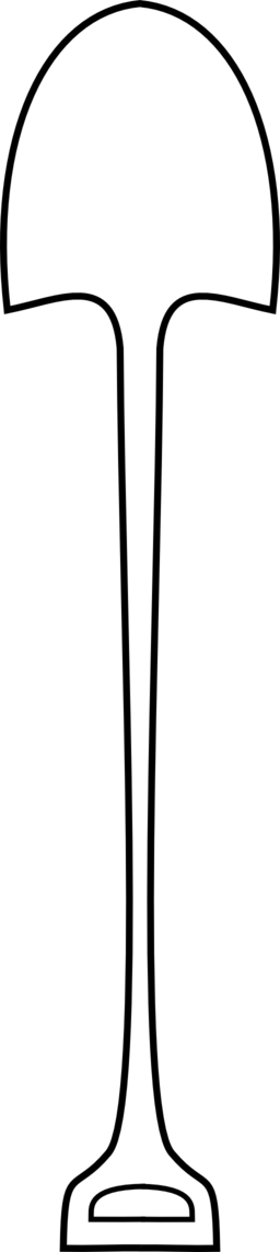 Simple Shovel - Darkness (256x1143), Png Download