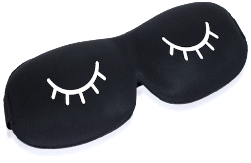 Download Beauty Sleep Domed Eye Mask Blindfold PNG Image with No