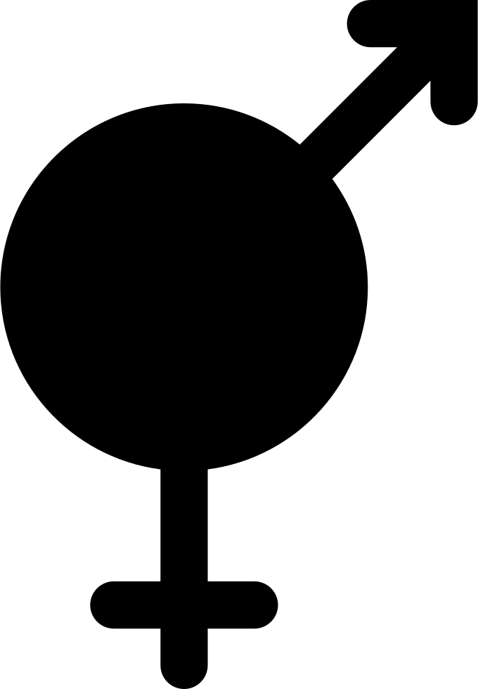 Gender Symbols Together - Símbolo Del Sexo Juntos (680x980), Png Download