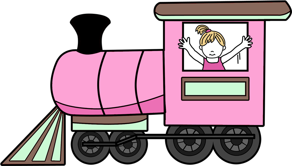 Download Train Personalized Birthday T Shirt - Pink Train Cartoon PNG Image  with No Background 