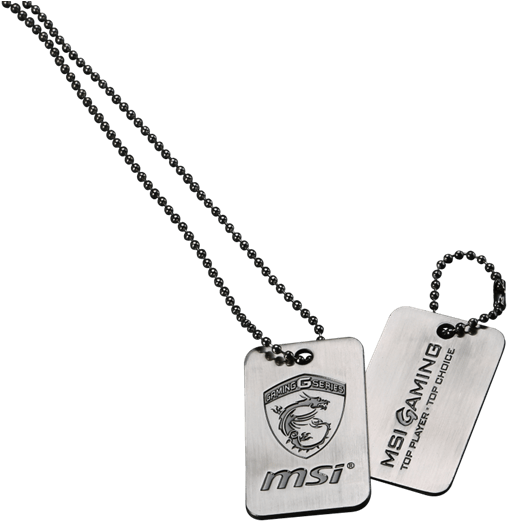 Brief-this Dog Tag Features Msi's Gaming Dragon - Msi Dog Tag (551x539), Png Download
