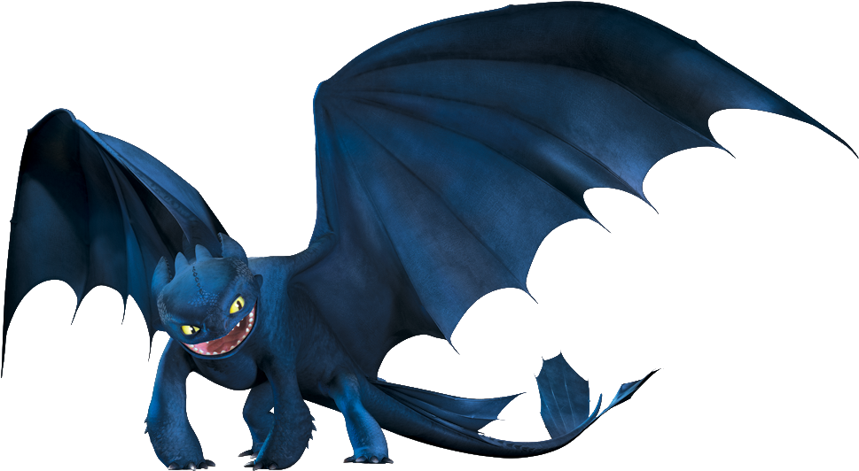 Night Fury 02 - Train Your Dragon Night Fury (998x580), Png Download
