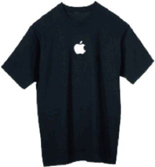 Black Apple T-shirt - Polo Shirt (400x400), Png Download