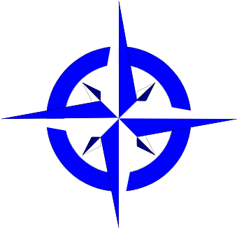 Blue And White Compass Svg Clip Arts 600 X 516 Px (600x516), Png Download