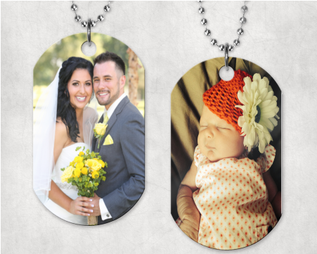 Create Your Own Military Style Dog Tag - Rosa Mädchen-taufe Danken Ihnen | Karte (450x577), Png Download