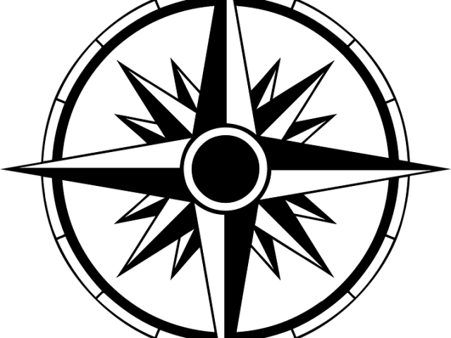 Compass Clipart Four - Nautical Compass Png (640x480), Png Download