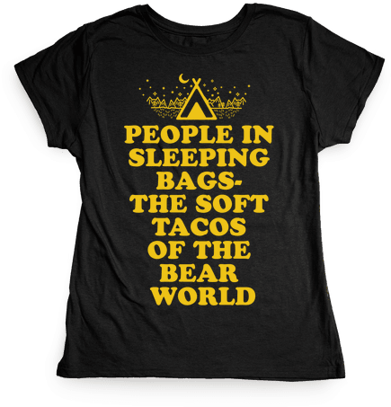 People In Sleeping Bags The Soft Tacos Of The Bear - Anti Drug Puns (484x484), Png Download