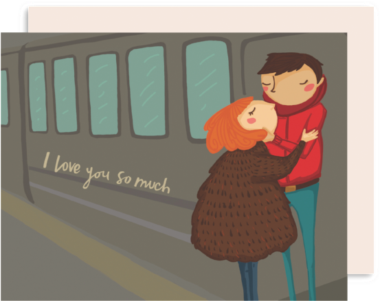 Download Train Couple Romance Card - Couple Love Cartoon In Train PNG Image with No Background Download Train Couple Romance Card - Couple Love Cartoon In Train PNG Image with No Background