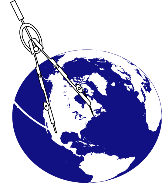 This Free Clipart Png Design Of Compass With Earth3 - Globe Clip Art (534x601), Png Download