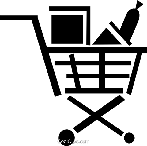 Carrinho De Compras Vetor Png - Cesta Basica Vetor Png (480x475), Png Download