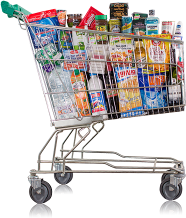 El Carro De La Compra - Carrito Con Compras Png (378x500), Png Download