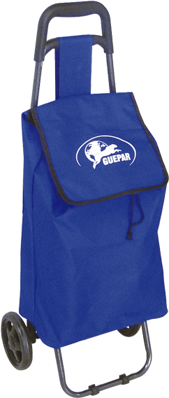Carrinho De Compras G6 Lona Azul 25kg Guepar - 6 Roue Caddie Course (600x600), Png Download
