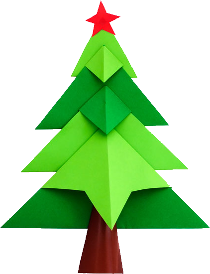 Arbol De Navidad - Choinka Z Papieru Dla Dzieci (900x600), Png Download
