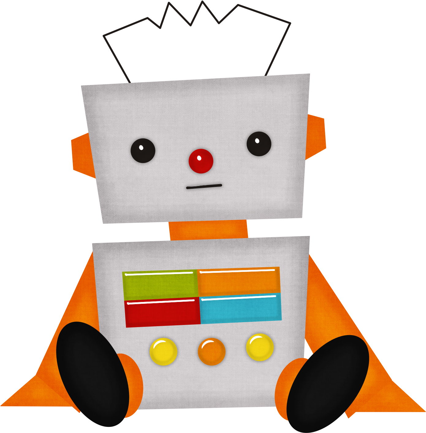 Cute Robot Classroom, Classroom Themes, Boys Room Decor, - Cute Robot Png Cartoon (1417x1444), Png Download