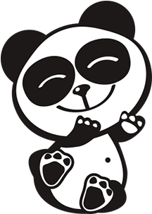 Download Happy Panda Stickers Messages Sticker-4 - Happy Panda Cartoon PNG  Image with No Background 