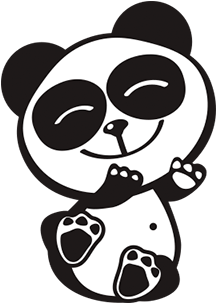 Happy Panda Stickers Messages Sticker-4 - Happy Panda Cartoon (408x408), Png Download