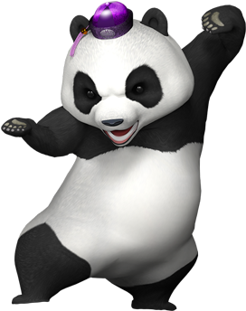 01 - - Panda Bear Gaming Png (510x346), Png Download