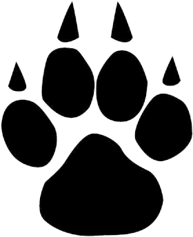 Huella De Oso Logo 2 By Courtney - Coyote Paw Print (400x400), Png Download