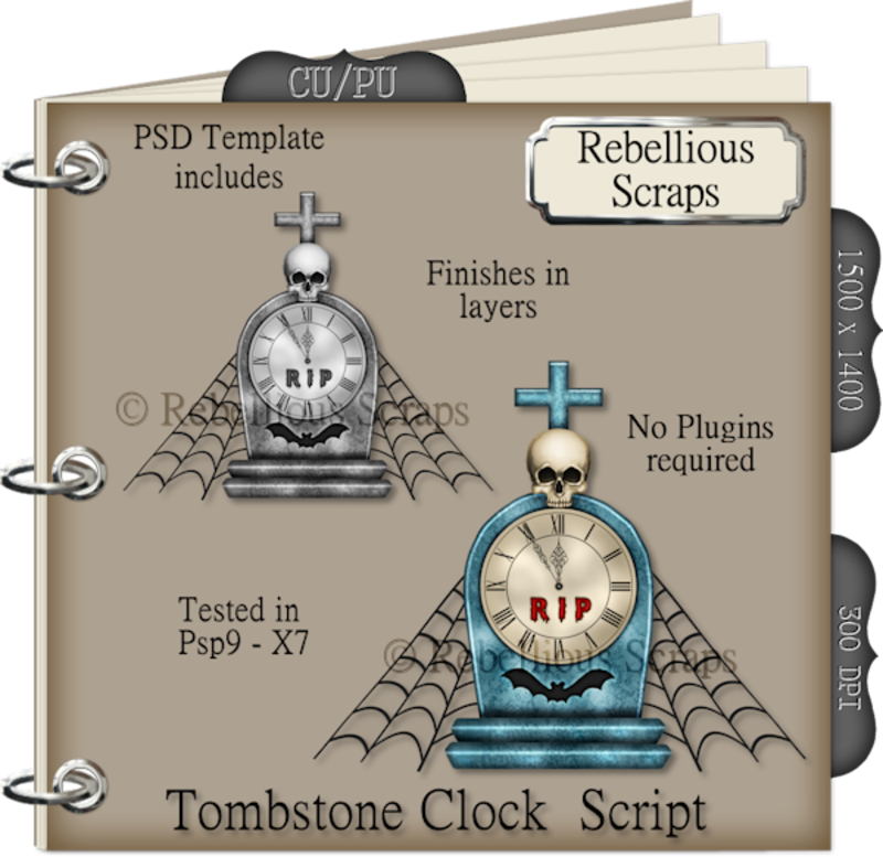 Tombstone Clock - Clip Art (800x777), Png Download