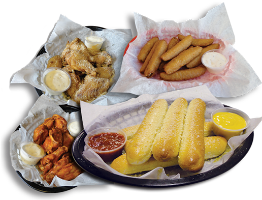 Breadsticks, Chicken Wings, Ravioli And More Category - Kids' Meal (600x400), Png Download