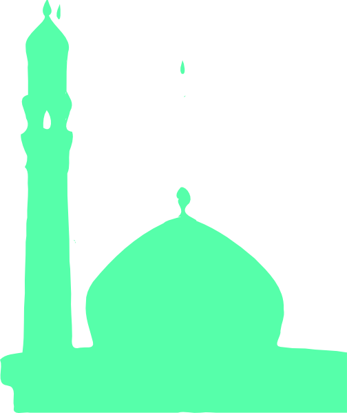 How To Set Use Green Indian Building Svg Vector - Islam Mosque Symbol (504x599), Png Download