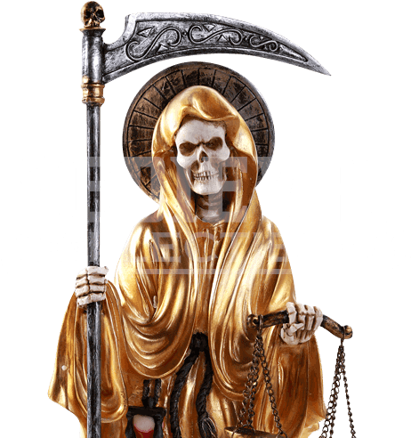 Item - Santa Muerte Saint Of Holy Death Standing Religious (500x500), Png Download