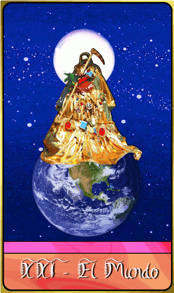 Niña Dorada Is The Gold-colored Aspect Of Santa Muerte - Earth (1008x678), Png Download