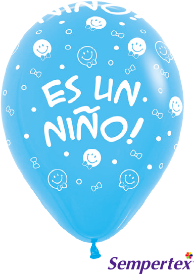 Globo R-12 Es Un Niño Infinity Fashion Azul - Sempertex (414x556), Png Download