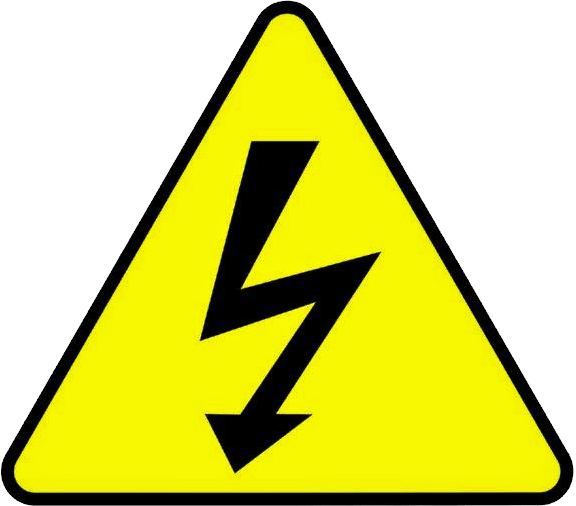 High Voltage Png - Electricity Warning Sign (576x506), Png Download