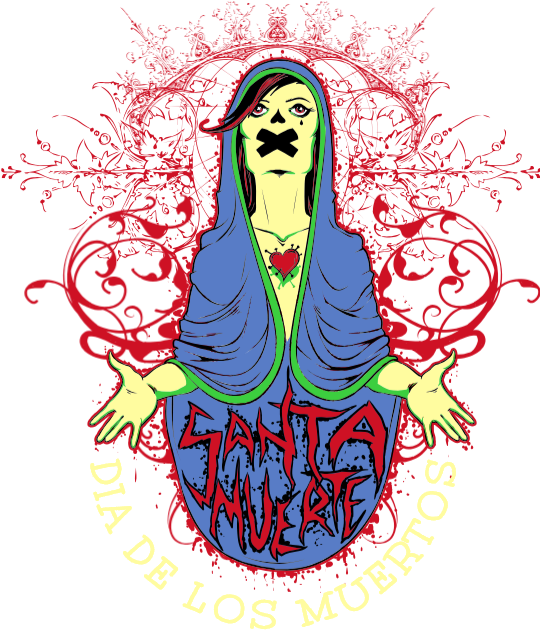 Santa Muerte (539x638), Png Download