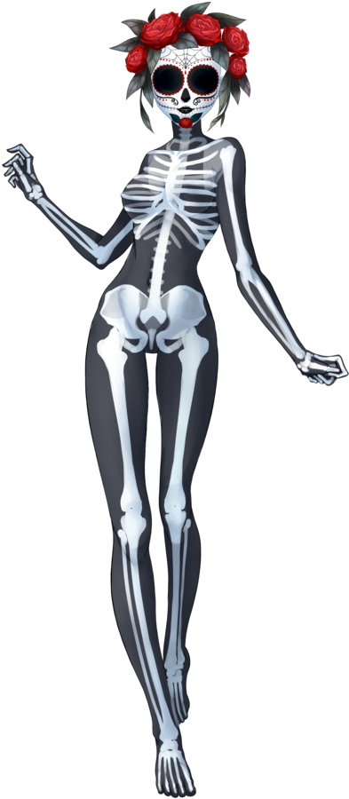 Santa Muerte - Ghost Halloween Mask (439x936), Png Download