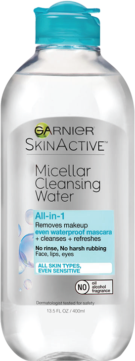 Garnier Skinactive Micellar Cleansing Water For Waterproof (650x750), Png Download